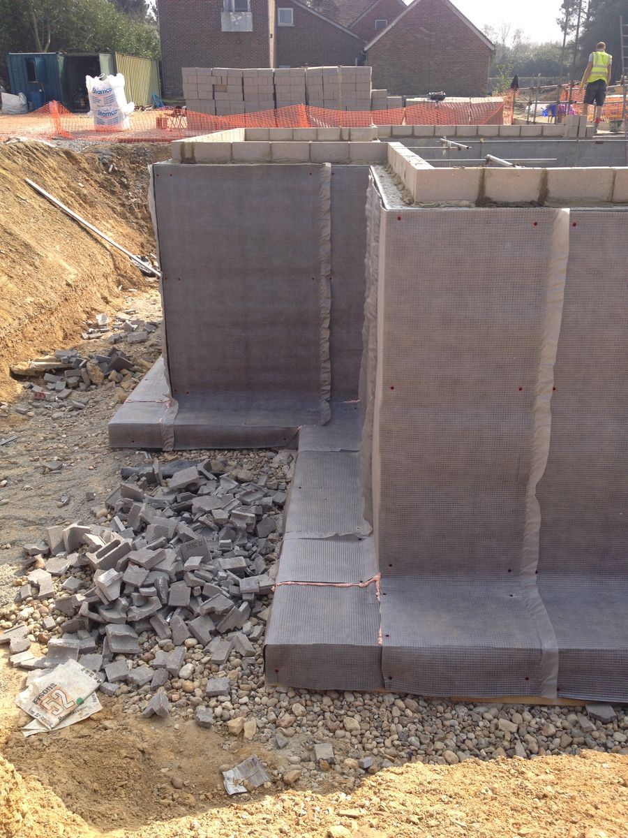 Externally Applied Drainage Membrane Newton Waterproofing