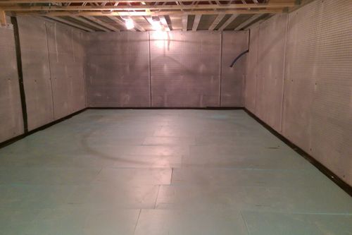 Tanking a cellar with Newton waterproofing systems
