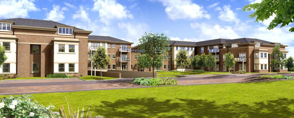 Large Crest Nicholson housing development