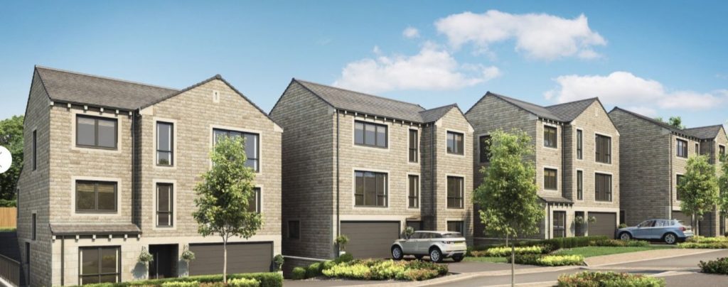 Artists impression of a luxury housing development