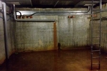 Flooded basement of the Air Traffic Control Tower