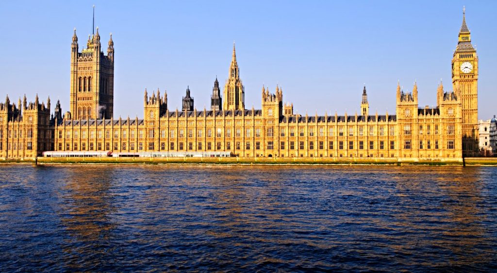 External shot of the Houses of Parliament