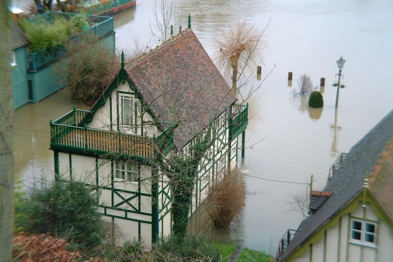Boat House Next To The River
