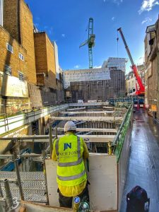 Newton’s site support team visting the site at Building 3 of Cambridge House Hotel