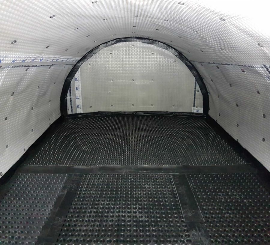 8mm Recycled Cavity Drain Floor Membrane