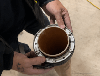 Hauff-Technik Press seals create a tight, mechanical seal around pipes