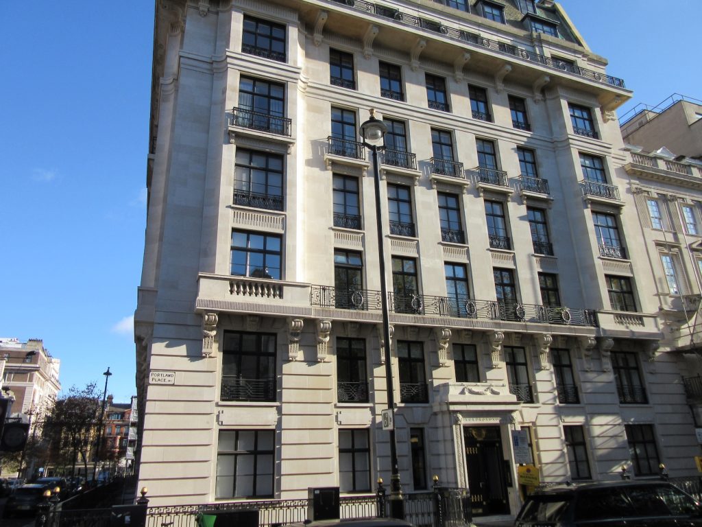 Portland Place Under Pavement Vaults Banner